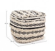 Ethnic pouf 45 x 45 cm removable