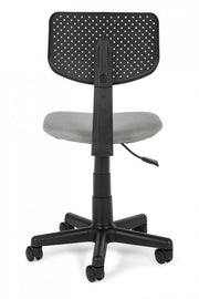 Bedroom office chair with gray adjustable wheels