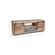 Low Cabinet 2 Doors 1 Drawer Tudor cm 130x40x50h