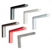 Furnishing shelf bracket - 24 cm - galvanized chrome