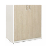 2-door wardrobe with white case and elm color front Cm 91x52xH 210