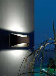 12W Aluminum Die-Cast Wall Sconce with Satin Diffuser - Warm Coffee Light