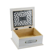 Rectangular elettra wooden box cm24x20h10