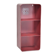 Rectangular red bristol metal shelf 3 shelves cm19,5x15h44,5