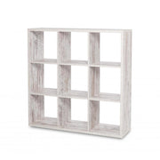 Worn white Max9 divider bookcase