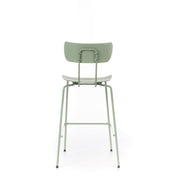 Polypropylene stool with green seat