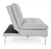 Light Gray Leon 3-Seater Sofa Bed in fabric L190 cm