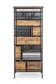 Steel chest of drawers nineteen drawers Anthracite OFFICINA 59x33,5x h146 cm