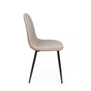Dining chair in imitation leather Tortora AMANDA 45x54x h87 cm