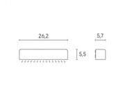 App. Step sign 9W Led 4000K line unit white