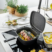 XL Rectangular Multifunction Oven With 3 Sphera black aluminum accessories