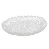Large round cotton tray basket c-1019 Ø cm. 35 hours 3.5