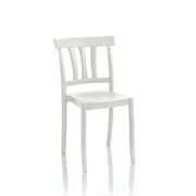 Cullen white polypropylene chair classic design
