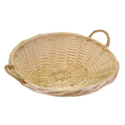 Round natural wicker vallo basket w/handles cmø51/56h19