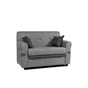 Tokyo 2-seater sofa in gray fabric