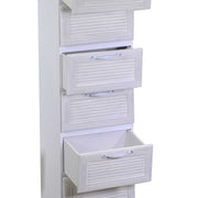 Liverpool wooden cabinet 6 white drawers cm29x23h95