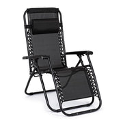 Martin deck chair black for outdoor