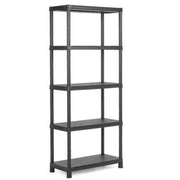 Plus 60 shelf with 5 shelves black
