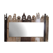 Casette natural wood mirror cm78,5x51,5x2,5
