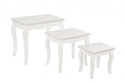 Classic set of 3 Clorine coffee tables in wood