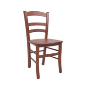 Venezia walnut chair in solid beech wood