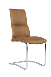 Chair in dove gray fabric 47x43x96h cm