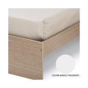 White ash single bed for bedroom cm 200x85xH 98