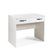White bedroom desk in melamine wood 1 drawer 90x56xH.75 cm