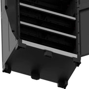 High plastic cabinet 4 reinforced shelves 88x45x181H cm. black Garage XL