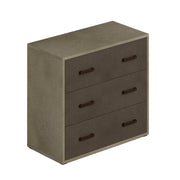 Fango chest of drawers with 3 drawers in melamine wood cm 91x45xh81