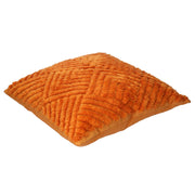 Orange fabric cushion cm40x40h12