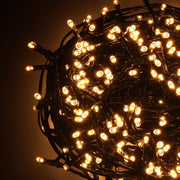 500 led warm white wire light with controller 28m