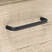 TV stand base with 3 folding doors in oak and gray color 160x35xh.53 cm