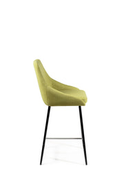 Set of 2 Fabric Stools 46cm x 49cm x 97cm