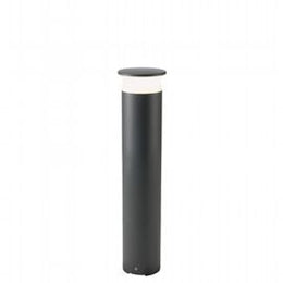 Die-cast Aluminum Pole with Opal Diffuser - 9W LED Lighting - Natural Light - IP65 Graphite
