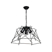 Suspension lamp Tena MDL3854 lights in asymmetrical black metal