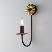 Rust Black iron applique with Empire Gold finishing one light 16x h33 cm