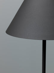 Floor lamp in black metal D40xD40x156h cm