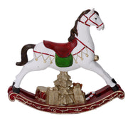 White resin horse cm20,5x5,5h19