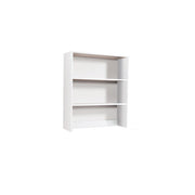 Countertop bookcase for desk 2 shelves White Ash H.105x90x29cm