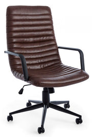 Gregory brown leatherette office armchair
