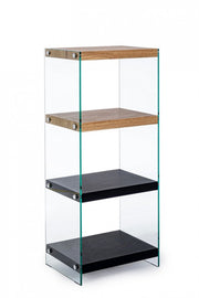 4P Line Wood Bookcase Black