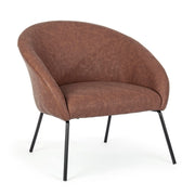 Design style velvet armchair