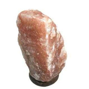 Salt lamp 6-9kg with attachment and wooden base cm20x20h25