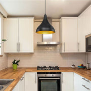 Leda ASZ1338 suspension lamp in black metal