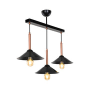 Mandarin MDL4221 pendant lamp with black metal lampshades