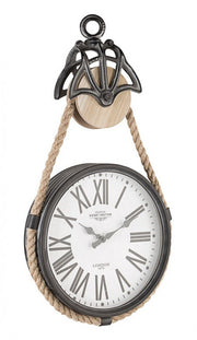 Charles pulley iron wall clock
