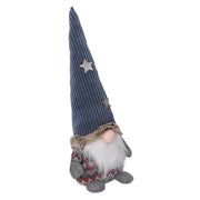 Gray fabric gnome 15x9h33 cm