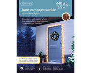 Compact Micro LED Door Lights with 8 Sparkling Effect Functions for Outdoor - 550 cm