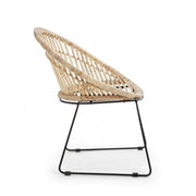 Natural Cayes rustic armchair